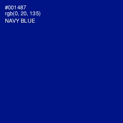 #001487 - Navy Blue Color Image